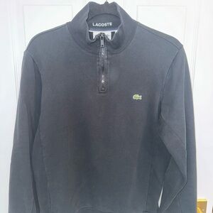 Lacoste Men's Black Zip-Up Sweater